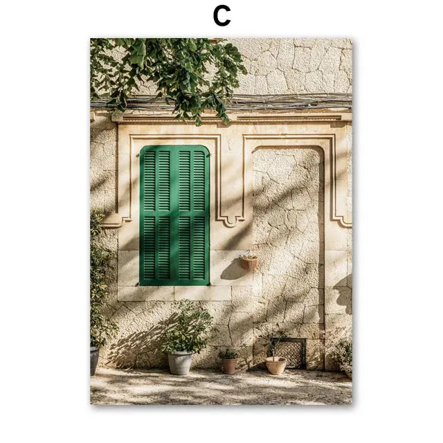 Nordic Olive Tree Canvas Wall Art | Lemon Botanical Print