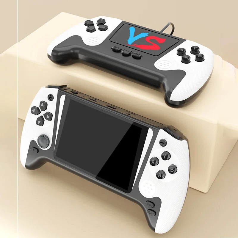 Q21 Retro Portable Game Console, 3.5-inch LCD Screen, Preloaded with 500 Games, Supports TV Connection for Single-Player Gaming Peaceful Pleasures Health and Wellness Q21-White