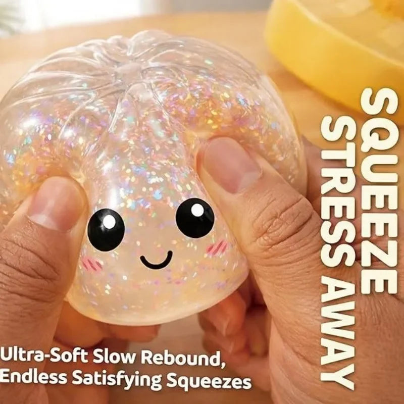 Colorful Dumpling Squishes Stress Balls, Reusable Slow Rebound Decompression Toys, Dough Ball for Stress Relief & Children Gift Peaceful Pleasures Health and Wellness