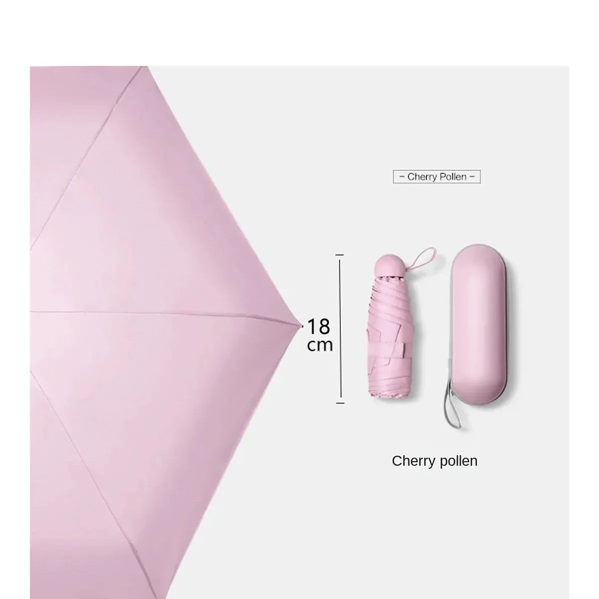 Capsule Mini Foldable Umbrella – Sun & Rain Dual-Use Portable