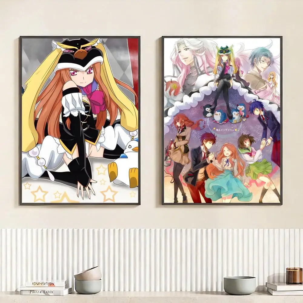 Anime Penguindrum HD Waterproof Self-Adhesive Wall Poster Anime Wall Poster Peaceful Pleasures Health and Wellness