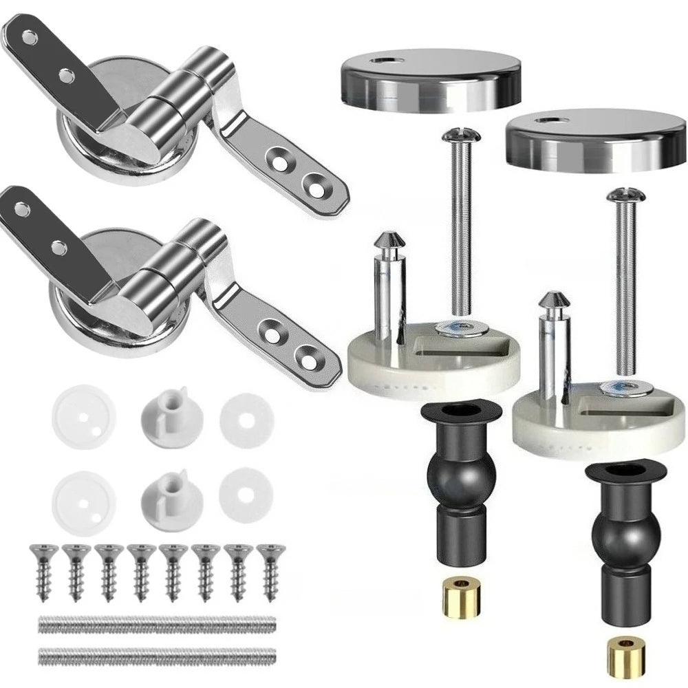 Toilet Seat Bolts & Screws Quick Release Top Hinge Fixings Expanding Rubber Top Nut Screws Universal Toilet Seat Replacement Kit Peaceful Pleasures Health and Wellness A and B 4Pcs