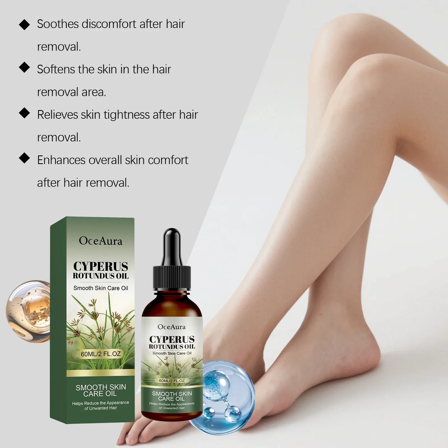 Cyperus Rotundus Body Oil – Hair Reduction & Moisturizing 60ml