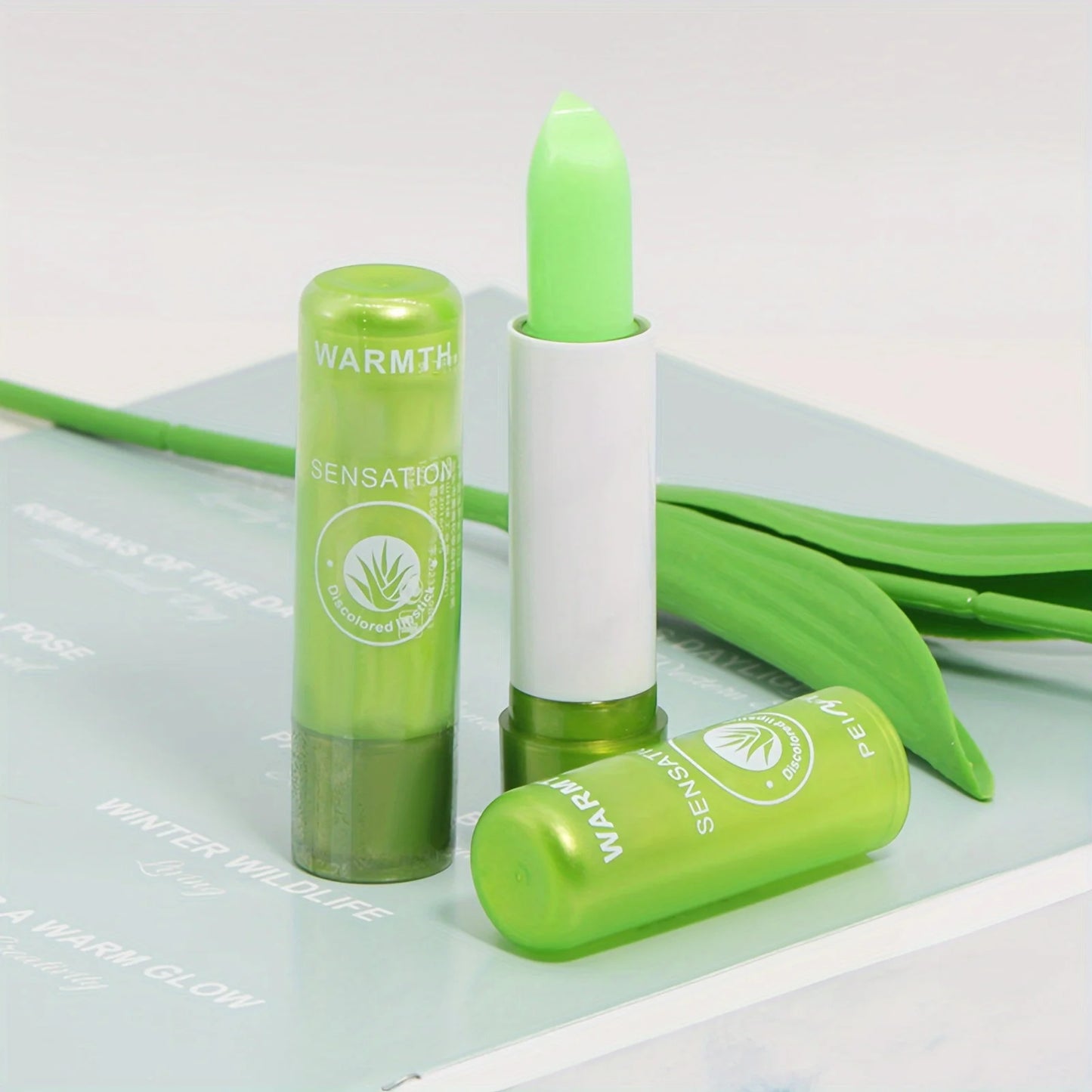12Pcs Aloe Extract Color-Changing Lip Balm Set