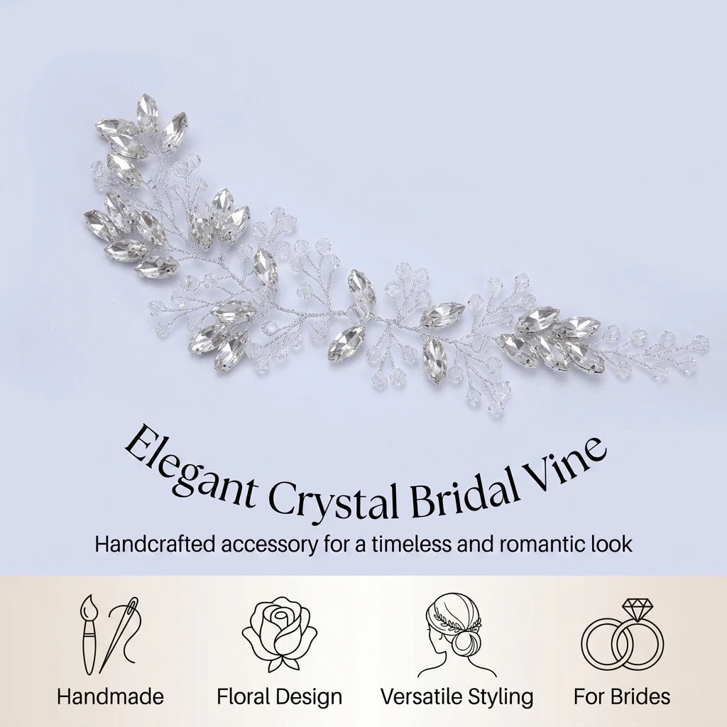 Bridal Pearl Flower Hairpiece With Woven Leaf Headband For Wedding Dress And Formal Occasions Peaceful Pleasures Health and Wellness