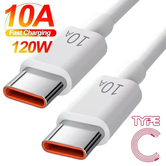 120W USB-C to USB-C Fast Charging Cable 10A PD | 5 Lengths USB-C Charging Cable Peaceful Pleasures Health and Wellness