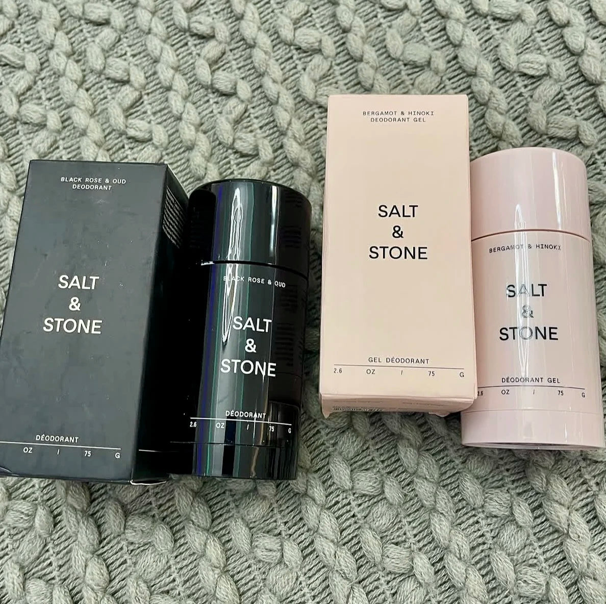 SALT& STONE Brand Deodorant Black Rose Oud Neroli Basil Eliminate Body Odors Fragrance Blam Stick Unisex Natural Plant Deodorant Peaceful Pleasures Health and Wellness