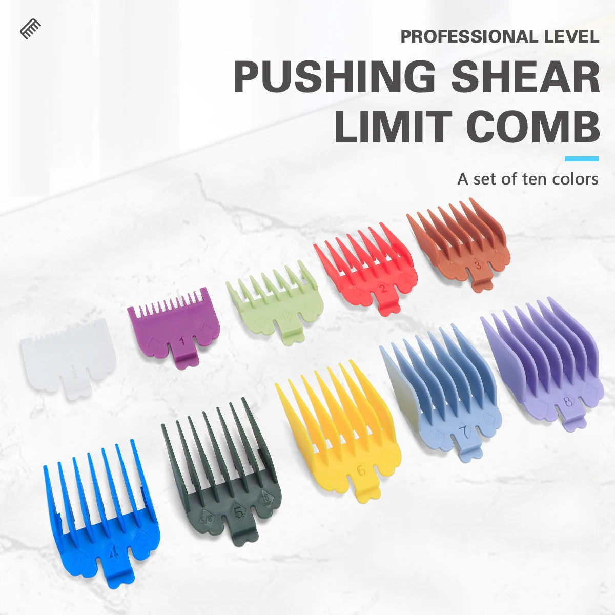 10Pcs/Set Universal Hair Clipper Limit Comb Salon Cutting Guide Replacement Set Professional Electric Hair Trimmer Accessories Peaceful Pleasures Health and Wellness