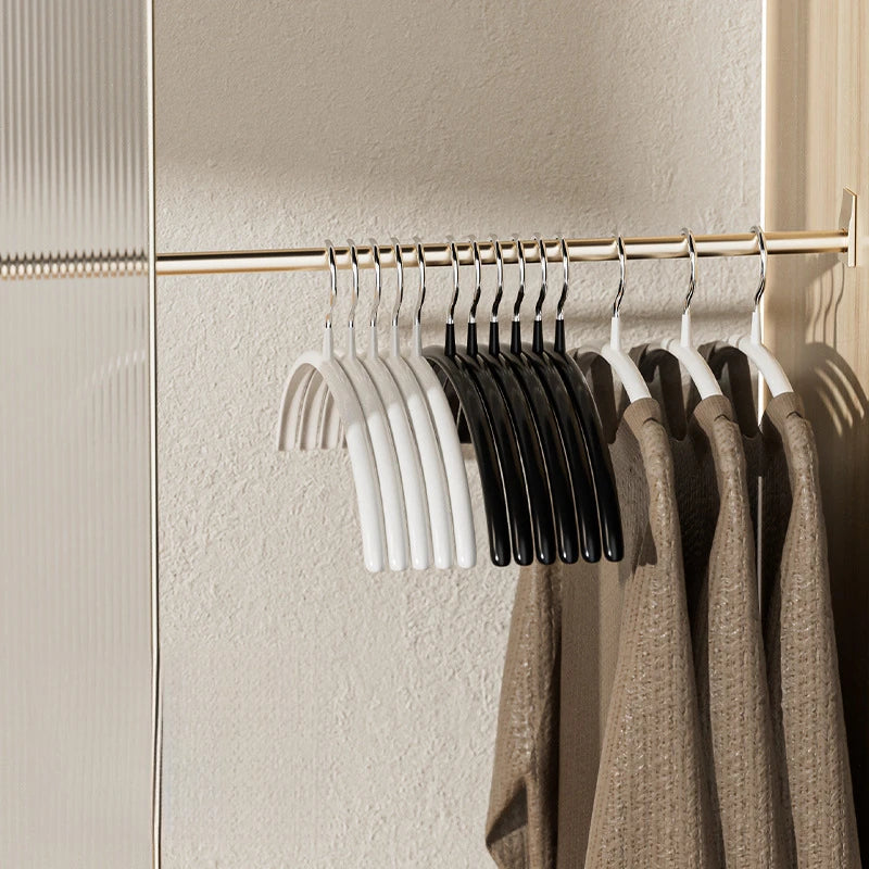 10-Pack Non-Slip Metal Clothes Hangers | Space-Saving Closet