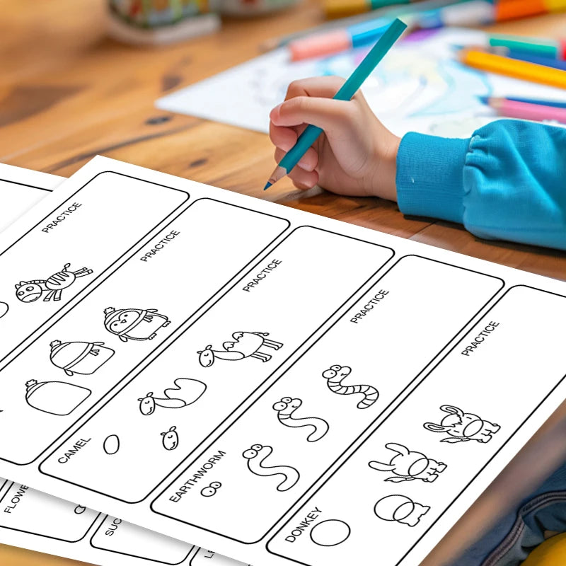 Kids' How Draw Anything Activity Book 222 Cute Step-by-step Drawing