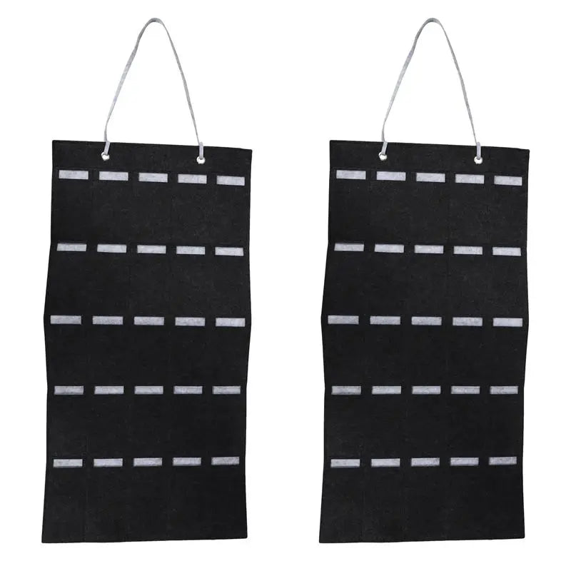 A36T-2X Glasses Organizer Sunglasses Storage Hanging Bag Sunglasses Eyeglasses Display Show Holder Wall Mount Holder L Peaceful Pleasures Health and Wellness gray L