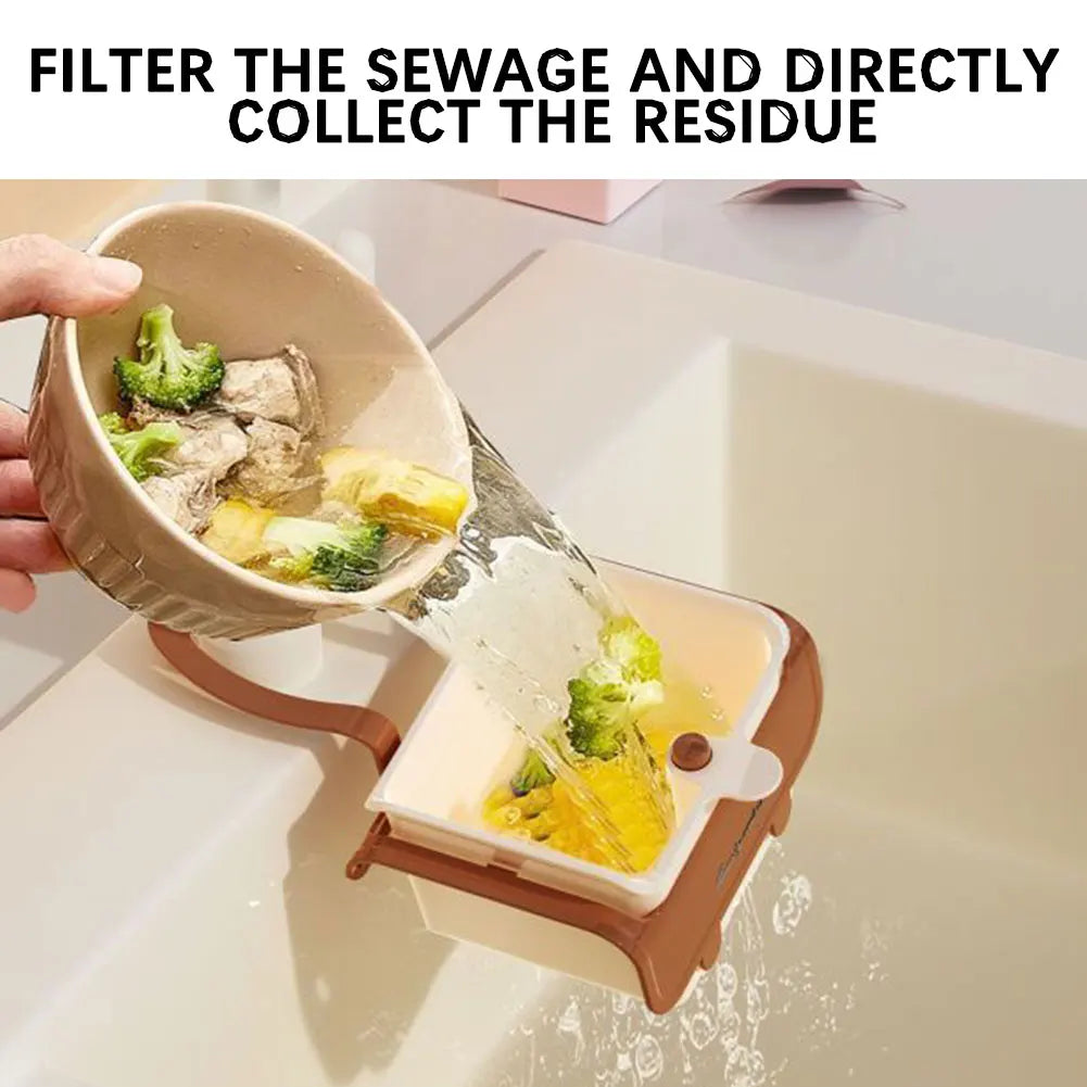 Hangable Kitchen Drainer Self-Cleaning Sink Food Catchers Multi-Functional Draining Basket Trash Catchers Kitchen Accessories Peaceful Pleasures Health and Wellness