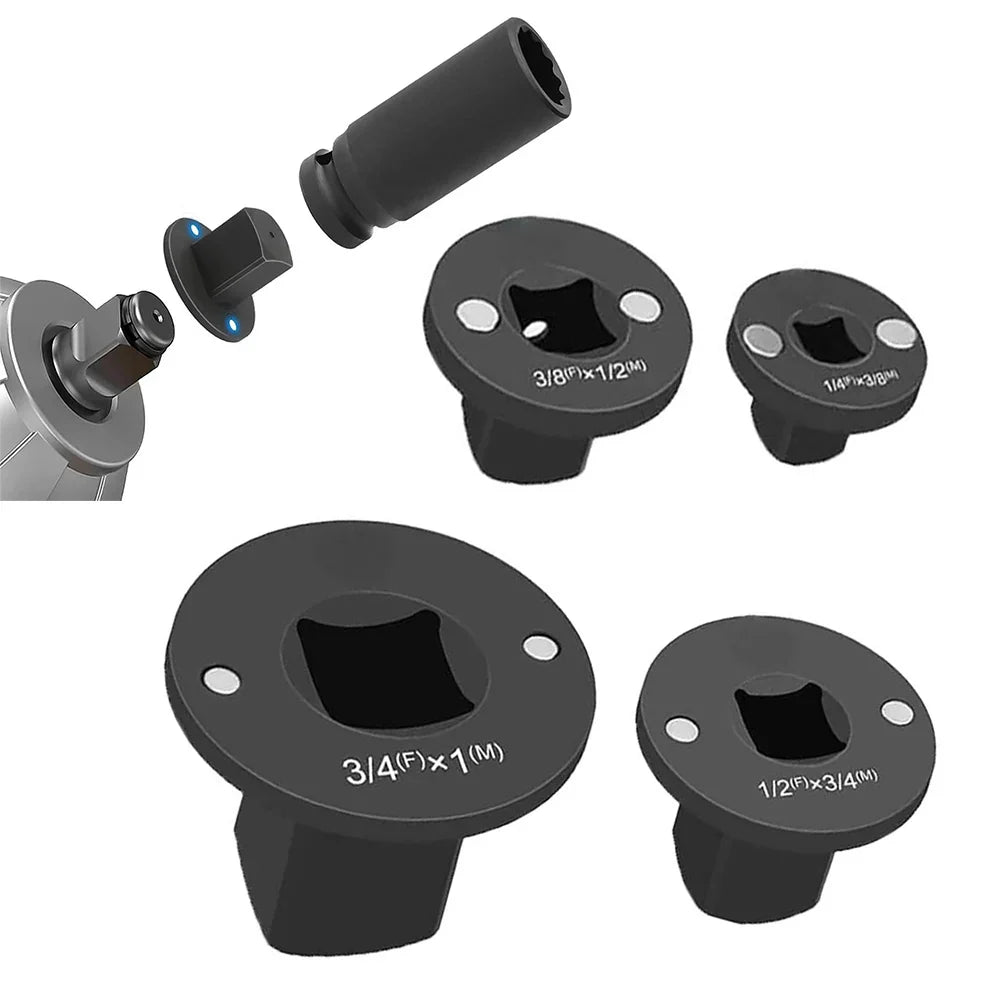 Low Profile Socket Adapter for Impact Driver – 3/8 to 1/2 & More