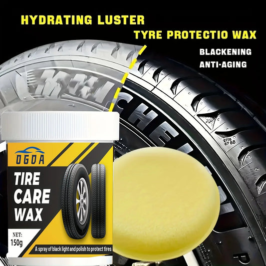 Black Tire Shine Paste – Restores Color & Prevents Cracking Tire Care Paste Oasis Select 150ml