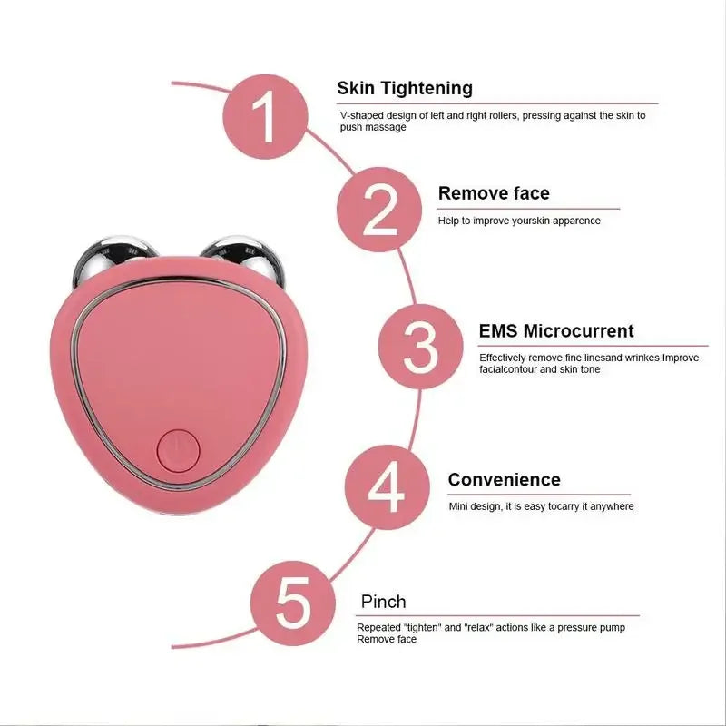 Mini Microcurrent Facial Device + EMS Face Lift Kit Skincare Devices Peaceful Pleasures Health and Wellness