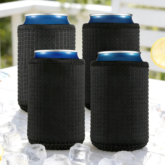 4 Pack 300ml/10oz Beer Bottle Insulator Sleeves, Insulated Reusable Cup Covers for Cans and Bottles, Drink Cooler Sleeve Set Peaceful Pleasures Health and Wellness