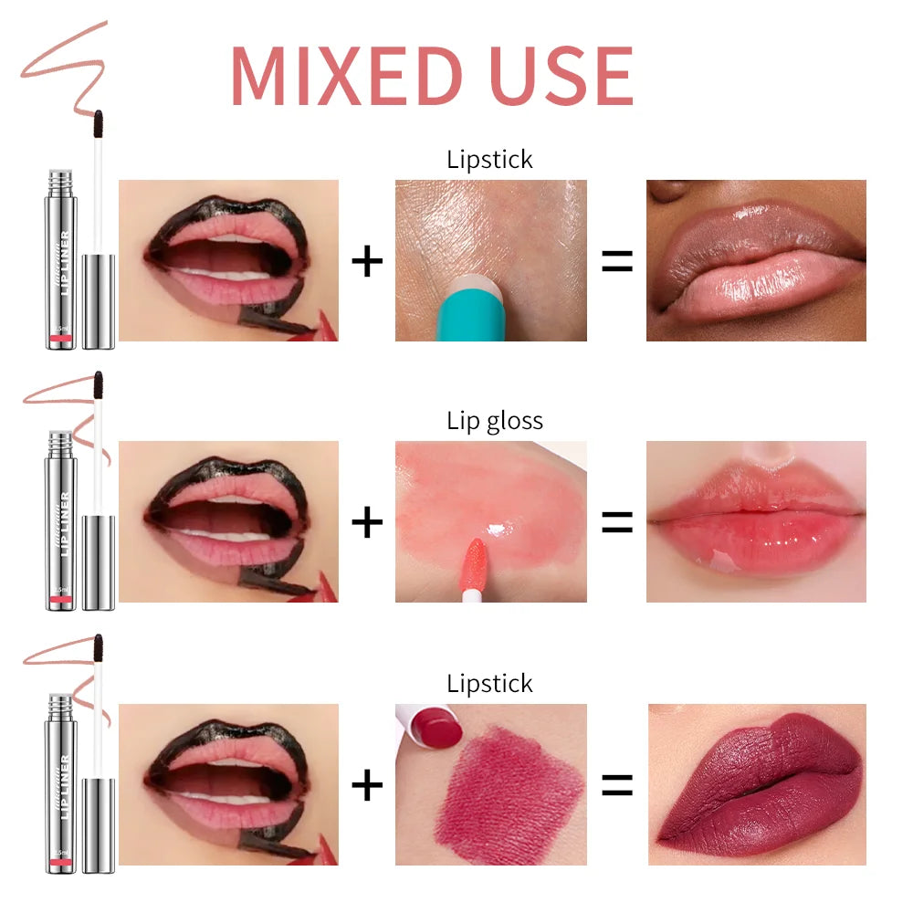 4PCS Highly Pigmented Lip Liner Tattoo Matte Peel Off Enhance Lips Lip Liner Lasting Lip Stain Waterproof Transfer-proof Lipstic Peaceful Pleasures Health and Wellness
