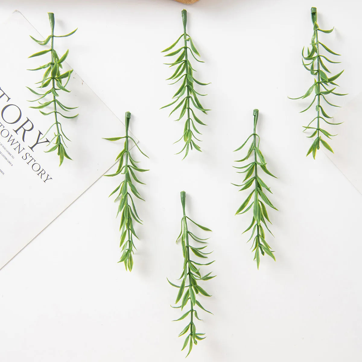 Artificial Leaf Stems 50–100pcs | Wedding & Home Wall Decor