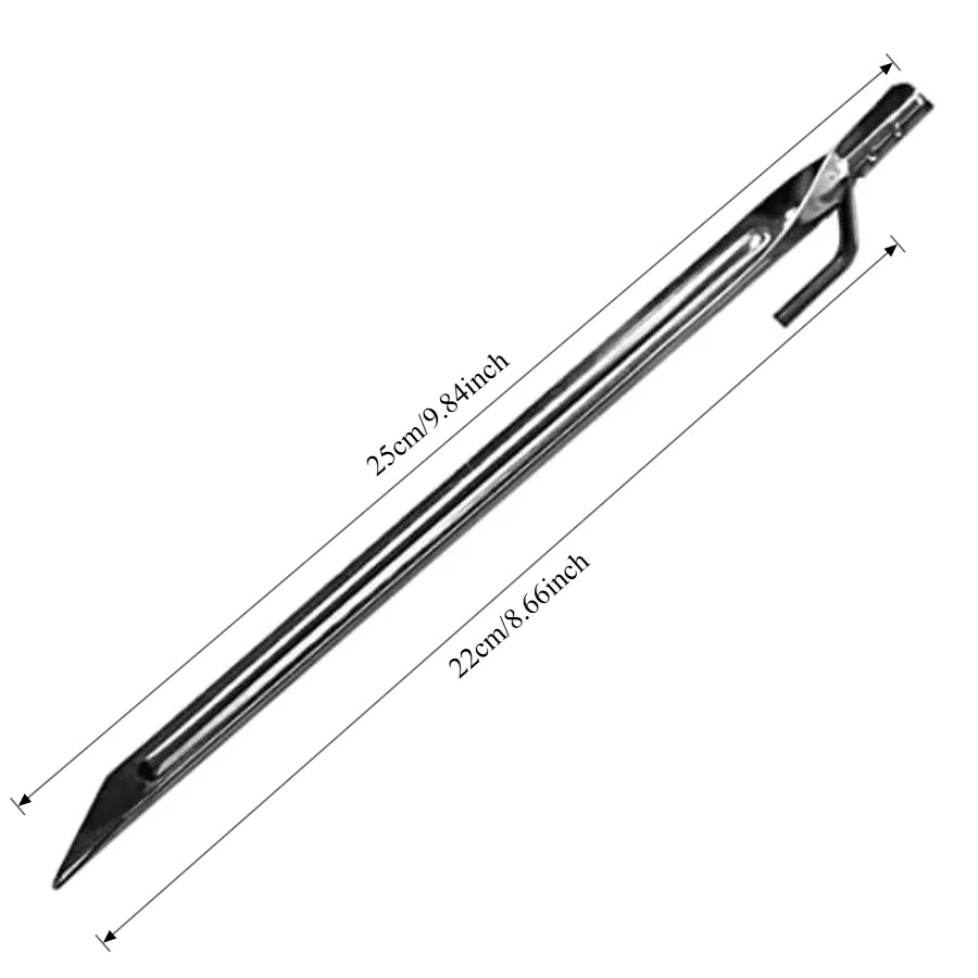 Heavy-Duty Steel Tent Stakes for Secure Camping Galvanized Durable Outdoor Anchors Ideal for Tents Tarps and Shelters in Hard O Peaceful Pleasures Health and Wellness