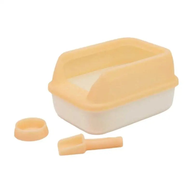 1:12 Dollhouse Miniature Pet Litter Box Set – Cat Playset