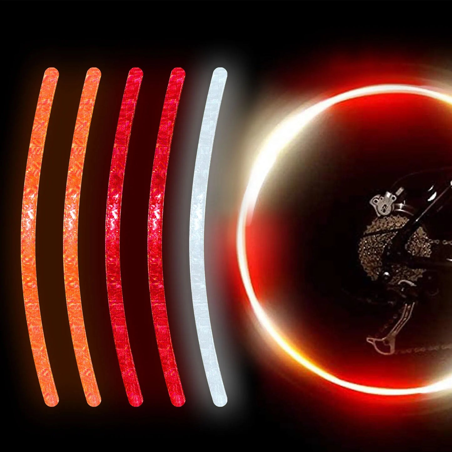 Reflective Stickers Made,Super Reflection, Safety Reflective Tape for Car Trailer Truck Bike Motorcycle Peaceful Pleasures Health and Wellness