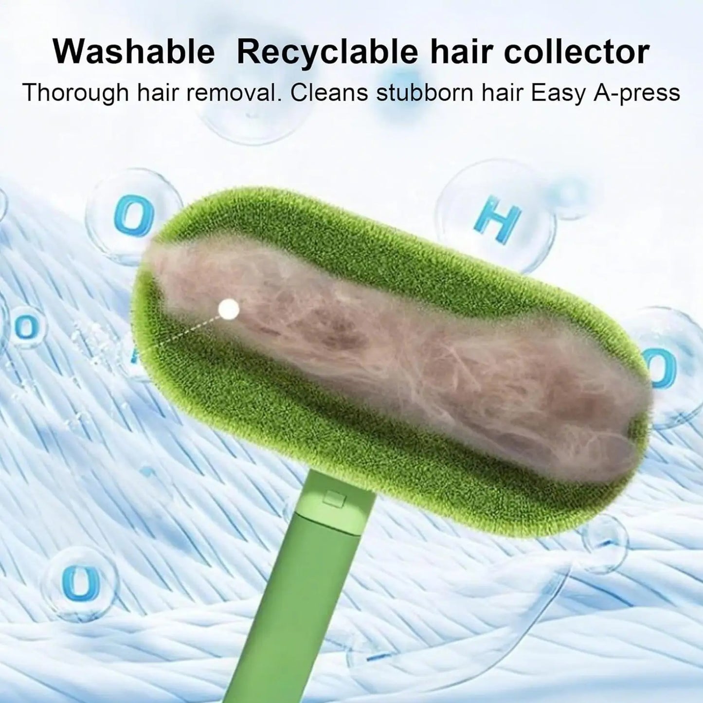 Reusable Long Handle Pet Hair Remover – Dog & Cat Lint Brush