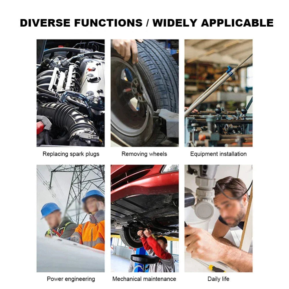 3/8 1/2-Inch Drive Click Torque Wrench Square Drive Ratchet Wrench Repair Spanner Key Hand Tools With Box Auto Repair Tool Peaceful Pleasures Health and Wellness