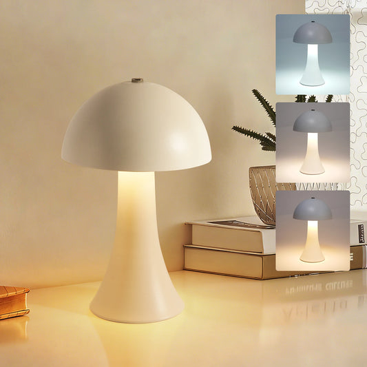 Rechargeable New LED Table Lamp Retro Mushroom Touch Sensor Bedside Lamp For Home Bedroom Restaurant Bar Decor Light Peaceful Pleasures Health and Wellness