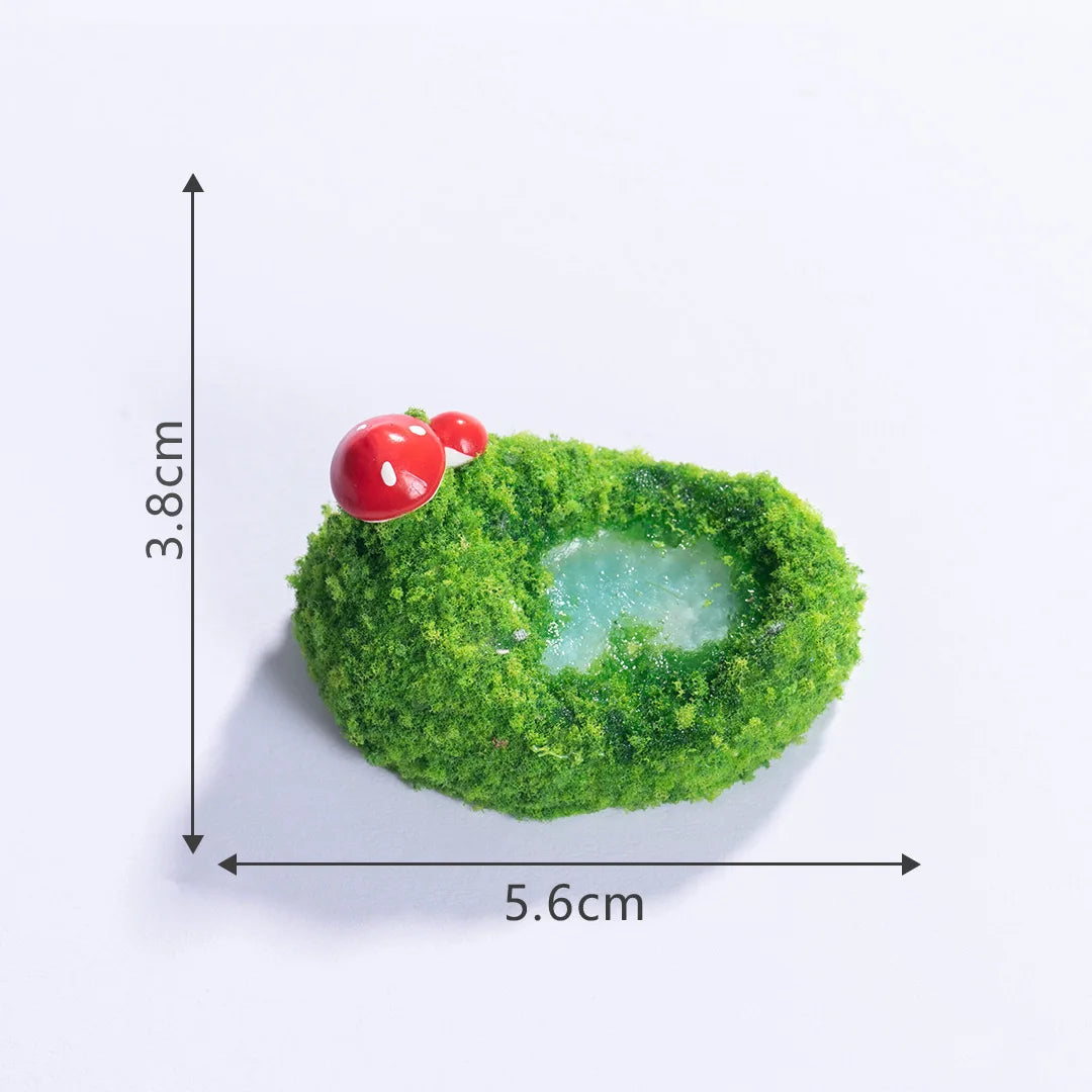 Miniature Landscape Mini Pool Model DIY Miniatures Fairy Garden Decor Micros Ponds Resin Craft Ornament Potted Bonsai Decor 피규어 Peaceful Pleasures Health and Wellness 8