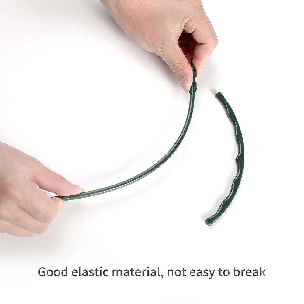 2/4/8PCS Plastic Plant Support Pile Frame Greenhouse Arrangement Semicircle Fixed Rod Indoor Flower Plant Vine Climbing Bracket Peaceful Pleasures Health and Wellness