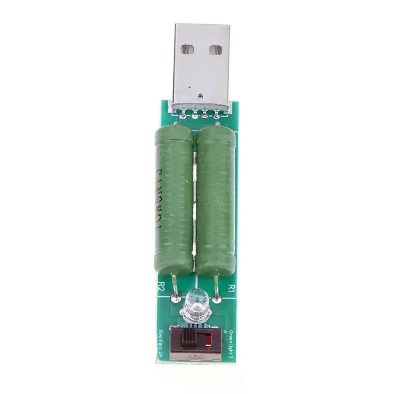 Mini USB Load Tester Power Bank Discharge Resistor 1A/2A