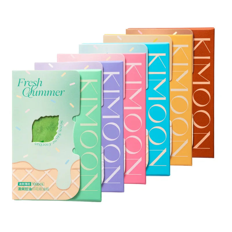 100-Sheet Face Oil Blotting Papers – Portable Oil Control Sheets
