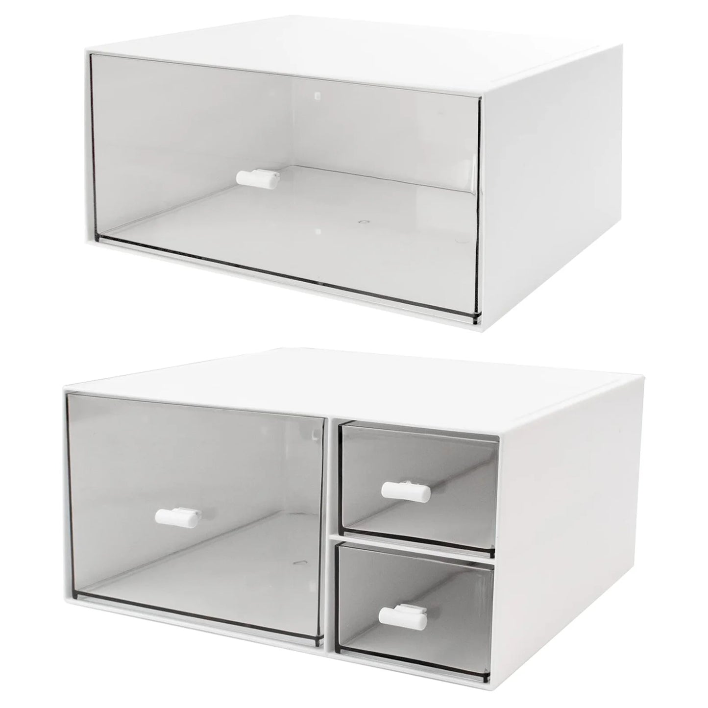 Stackable Drawer Organizer Boxes Space Saving Stackable Drawer Units for Bedroom Dorm Closet Kitchen Peaceful Pleasures Health and Wellness A and B