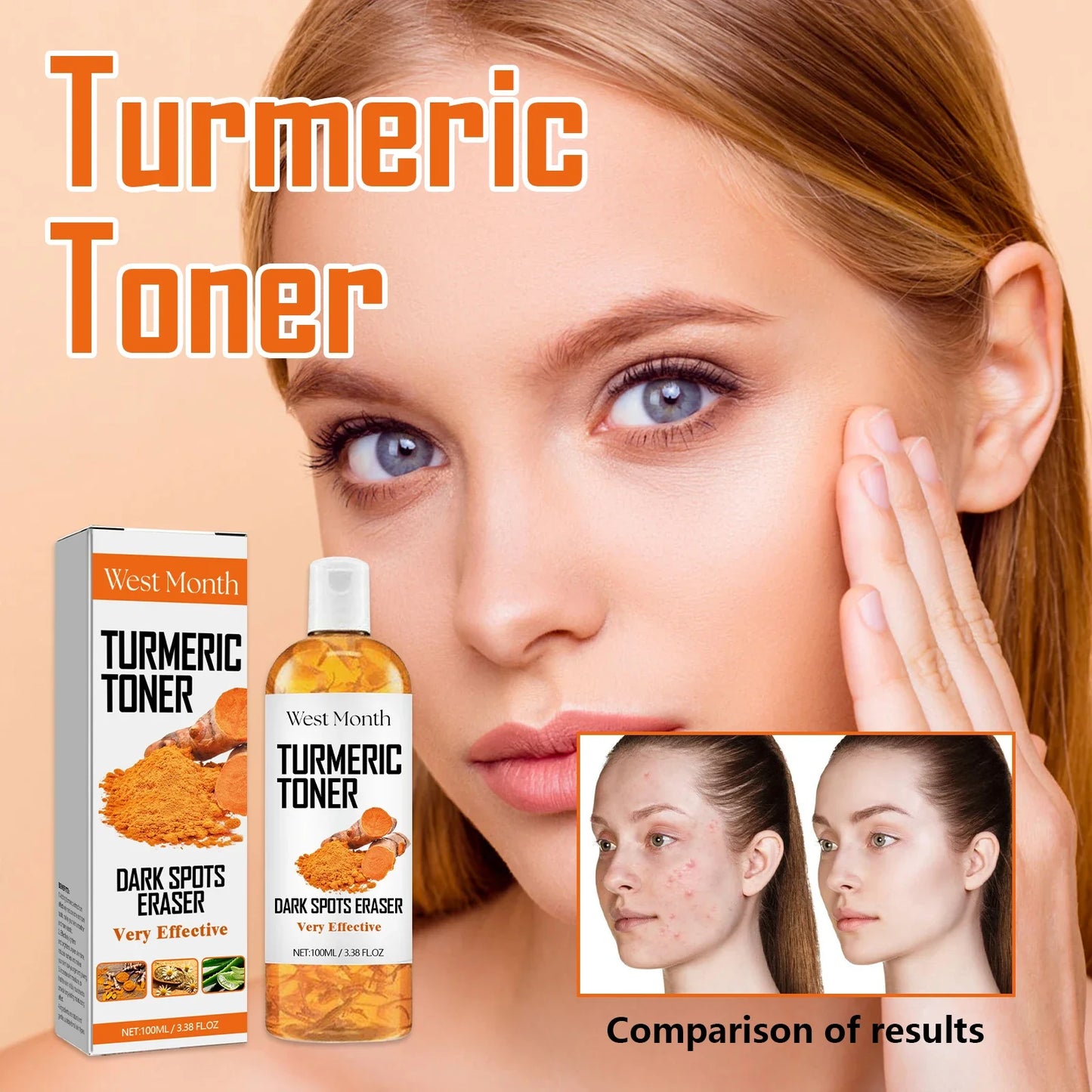 Brightening Turmeric Facial Toner – Hydrating & Firming