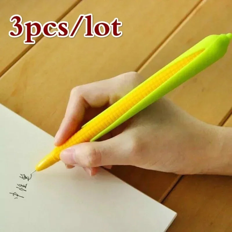 Cute Corn Gel Pen Soft Rubber Pens Creative Stationery Materials