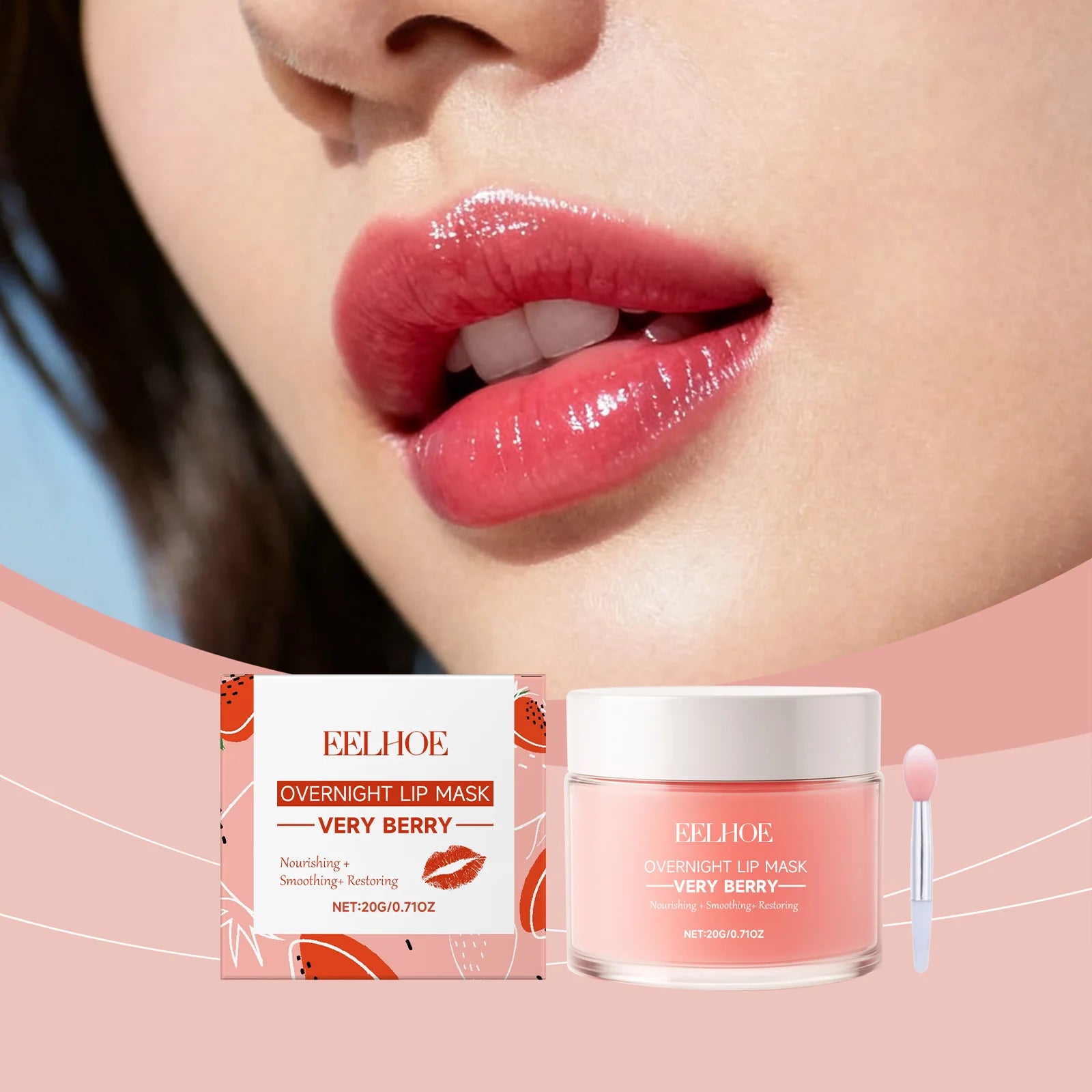 Berry Moisturizing Sleep Lip Mask Deep Nourishing Removing Dead Skin Reduce Lip Lines Prevent Cracking Gentle Hydrating Lip Mask Peaceful Pleasures Health and Wellness