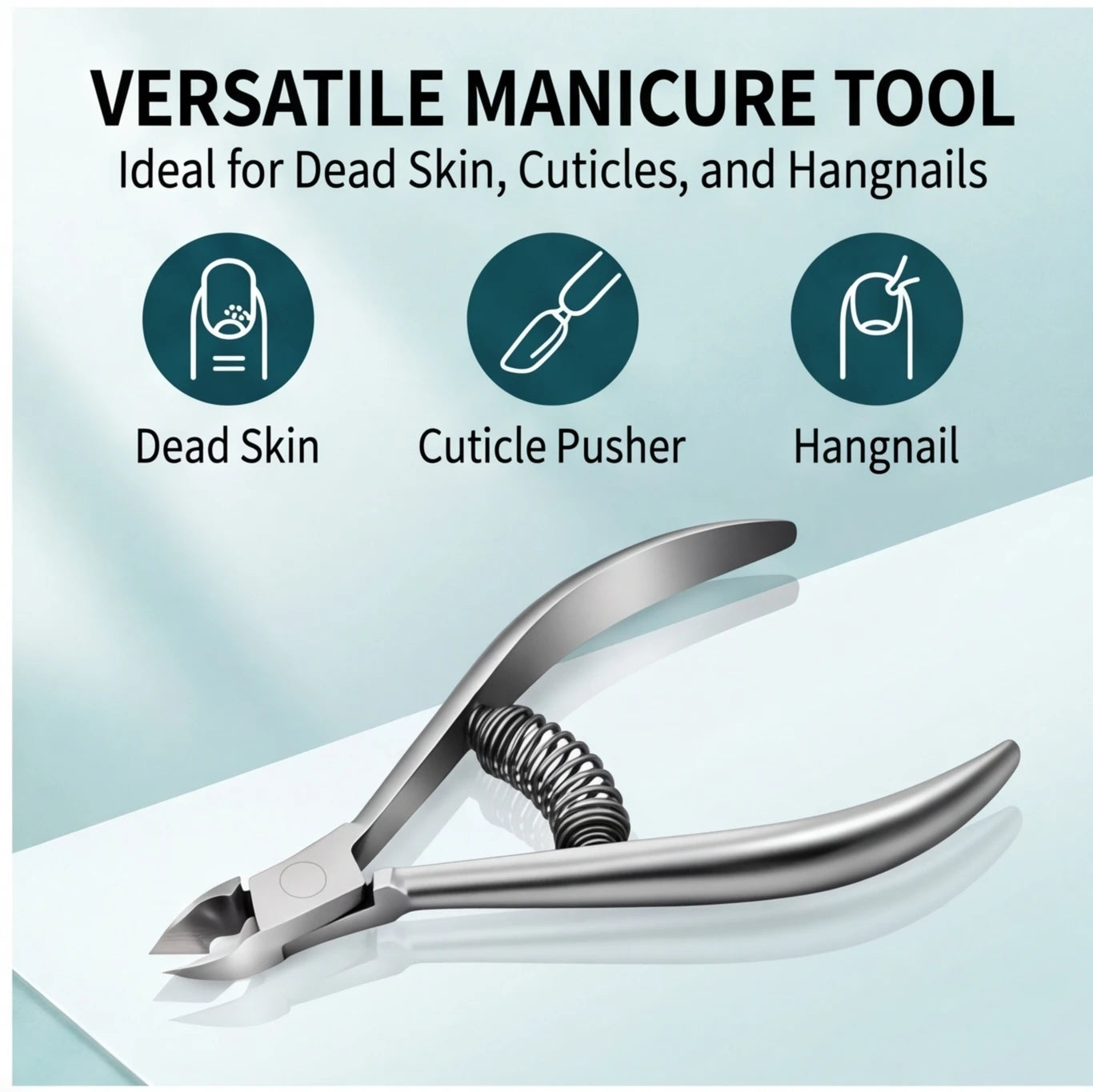 Professional Pedicure Nail Tools: Double Springs Cuticle Trimmer, Sharp Blade Clippers for Nail Art & Care Peaceful Pleasures Health and Wellness