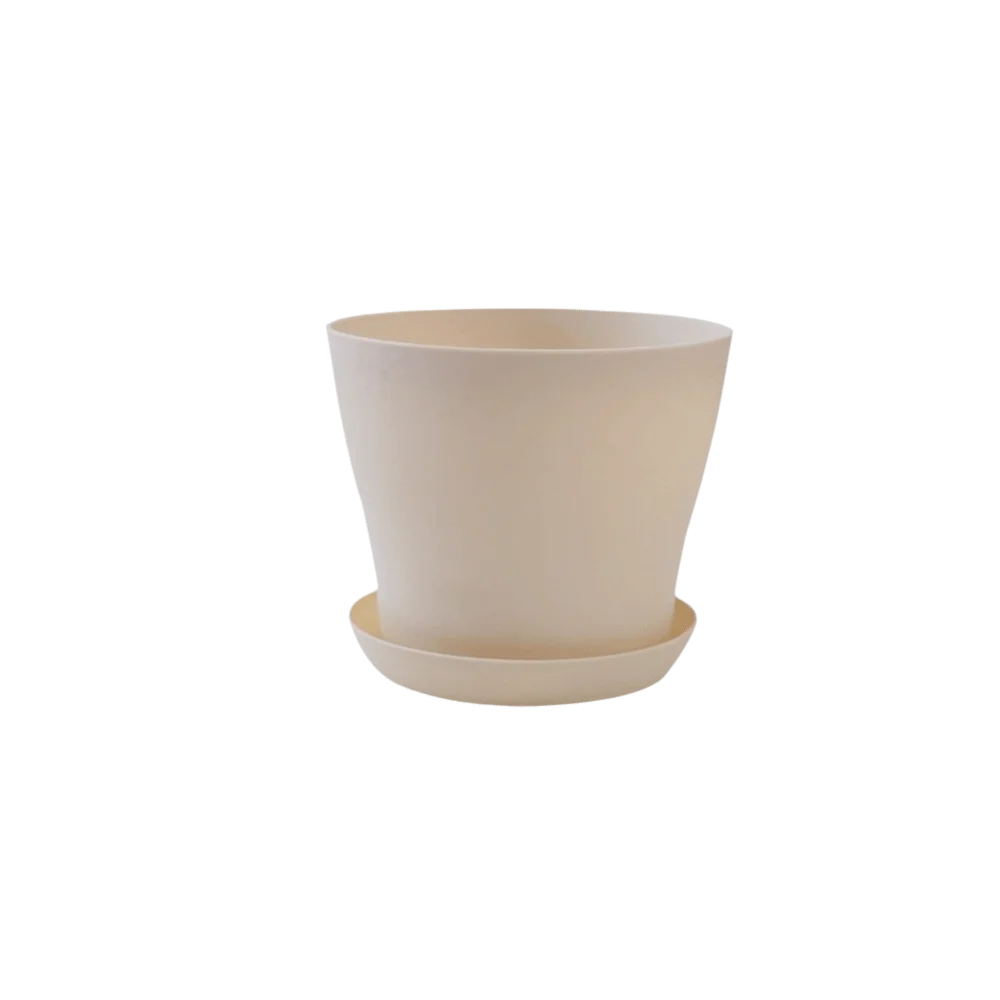 8-Pack Candy Color Round Plastic Plant Pots with Drainage Trays