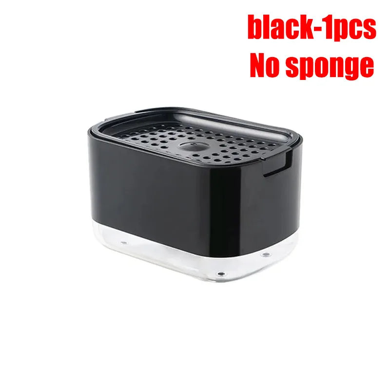 2-in-1 Dish Soap Dispenser & Sponge Holder – 300ml