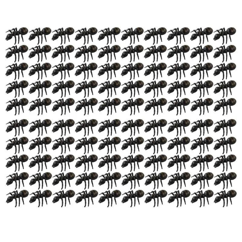 100-Pack Realistic PVC Ant Toys – Halloween Décor & Science