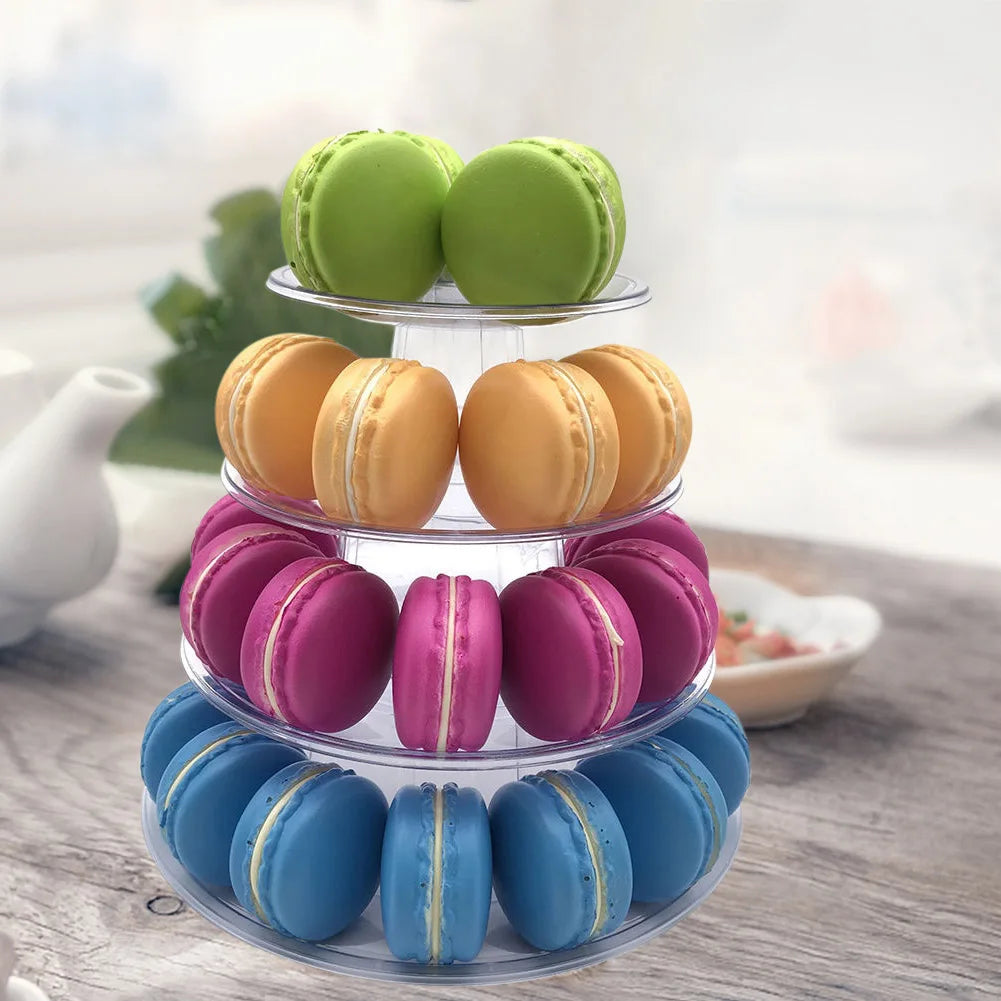 Transparent Tiered Cupcake & Macaron Display Stand | 4 & 6 Tier