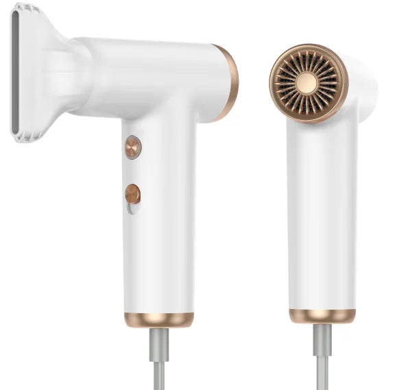 2025 New Mini Portable Hair Dryer, High-Power High-Speed Hair Dryer, Brushless Motor With 110000 Rpm For Adults And Children Peaceful Pleasures Health and Wellness White AU