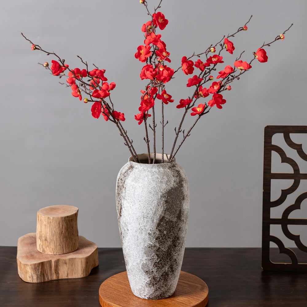 Silk Plum Blossom Artificial Flower Branch | Wedding & Home Decor