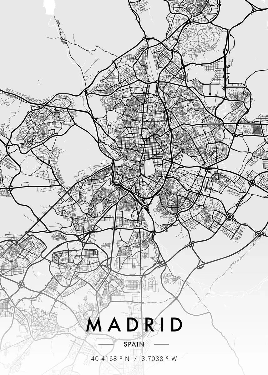 Paris & New York City Map Canvas Wall Art – Black & White Canvas Wall Art Peaceful Pleasures Health and Wellness