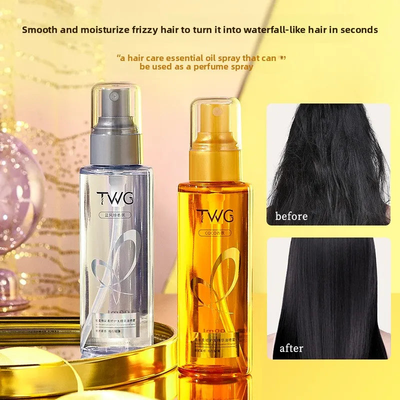 TWG Gentle Brilliance Hair Oil Spray | Smooth Curly Hair
