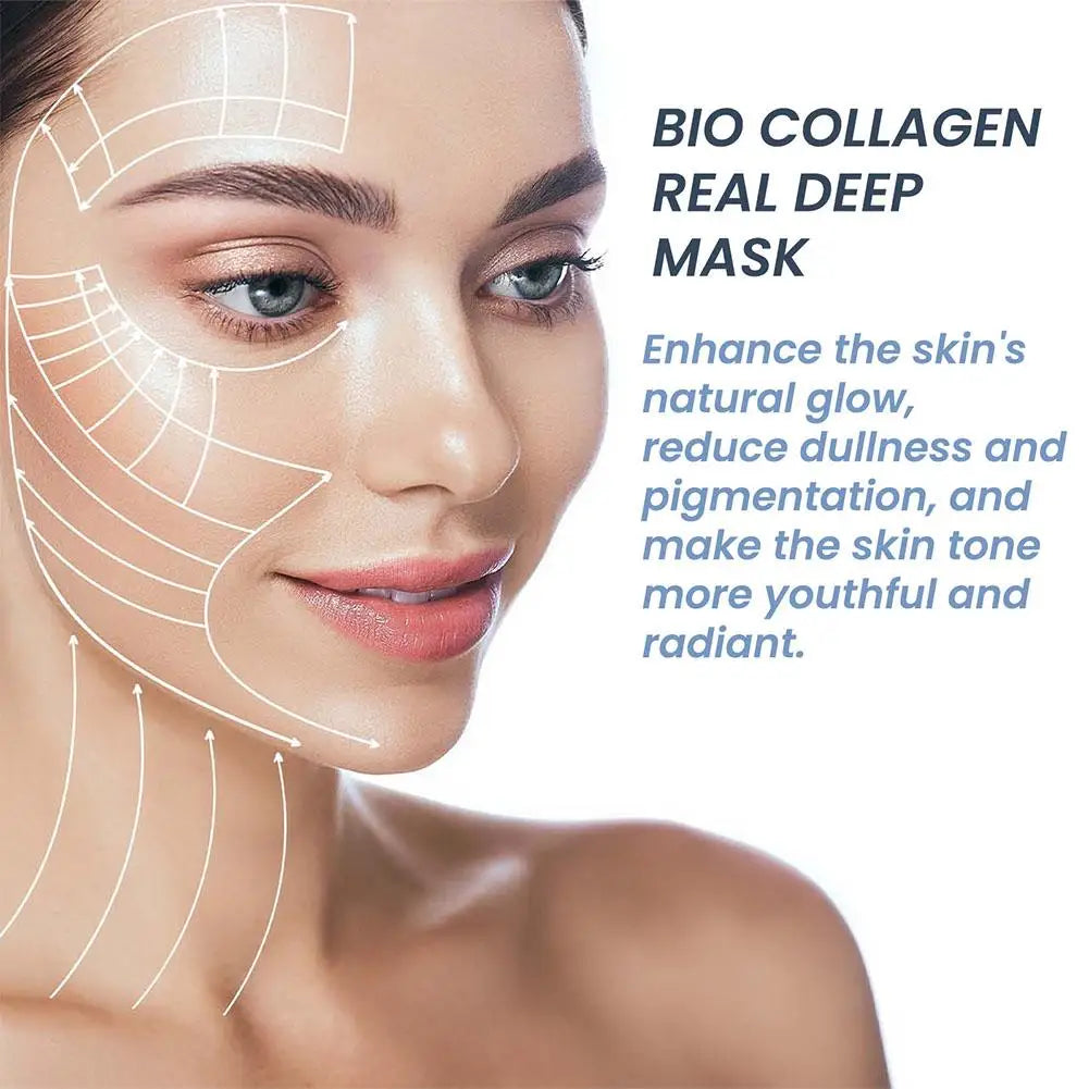 eelhoe Bio-Collagen Deep Rejuvenating Face Mask – Moisturizing Brightening Peel-Off Collagen Film Mask for Women Peaceful Pleasures Health and Wellness