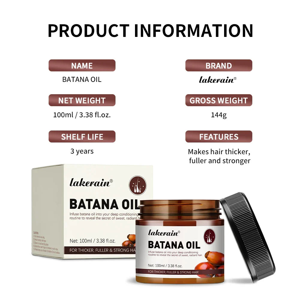 Batana Oil for Hair – Raw Unrefined Oil for Thicker, Fuller Hair