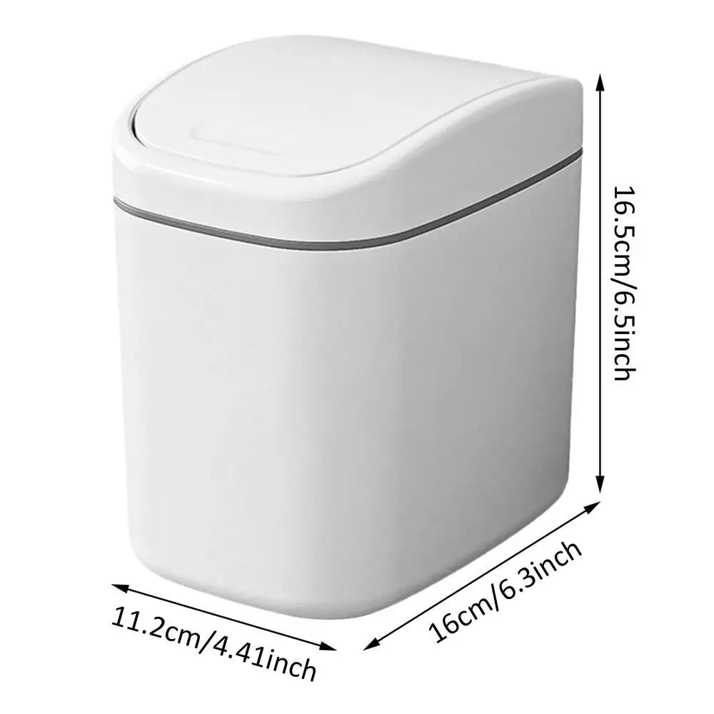 Mini Desktop Trash Can with Shake Lid – Desk & Office Bin