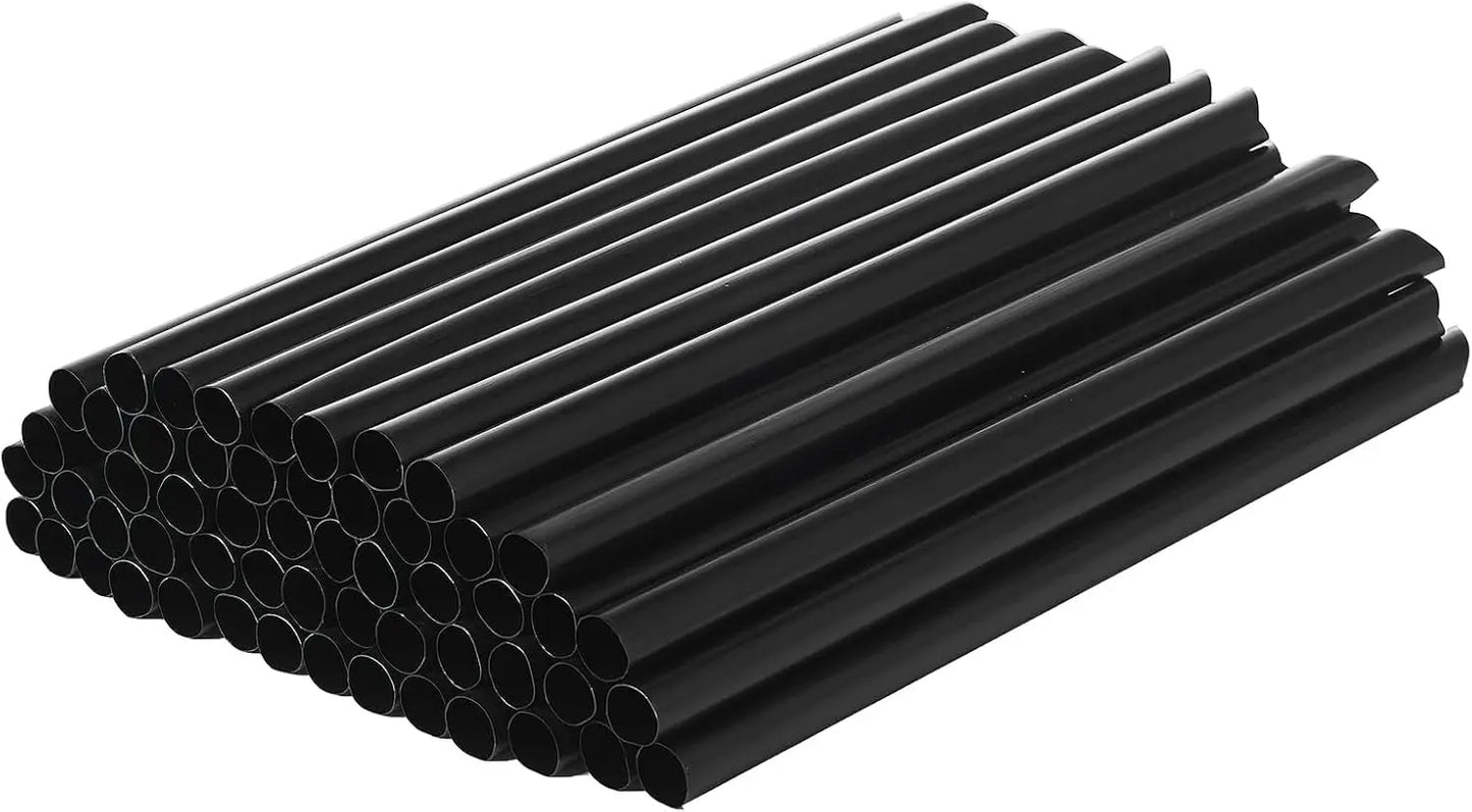19cm Black or Clear Plastic Straws Indvidually Wrapped BPA free Drinking Straws 7.75 Inches or 9 Inches Bended Straws Beverage Peaceful Pleasures Health and Wellness 300pcs Black Box