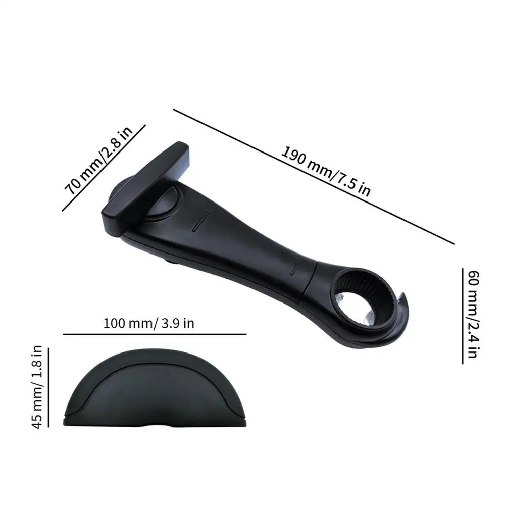 4-in-1 Manual Can Opener with Anti-Slip Ergonomic Handle Manual Can Opener Peaceful Pleasures Health and Wellness CN Black
